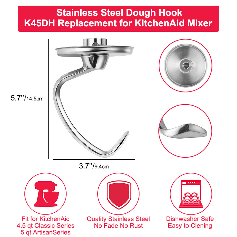 Kitchenaid Mixer Hand Mixer - Крючок для теста из нержавеющей стали